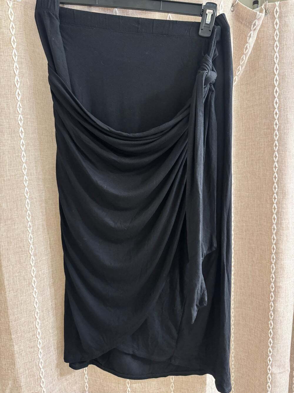 Ava & Viv Black Wrap Midi Skirt | Size 2X | New With Tags